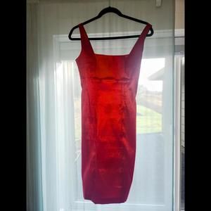 Calvin Klein Red Pencil Dress, size 4